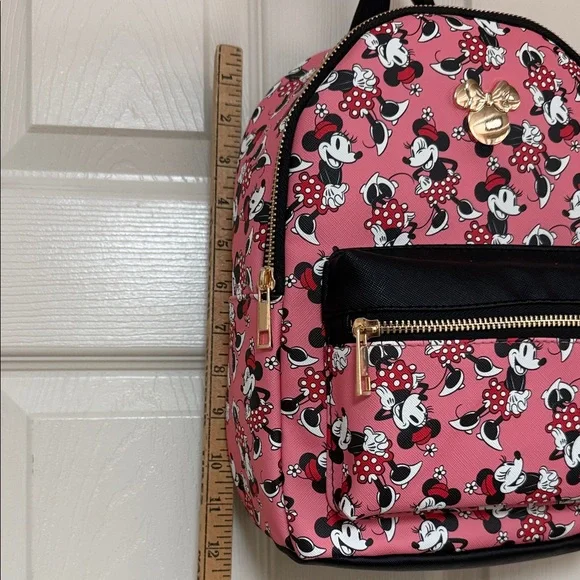 Bioworld Minnie Mouse Pink and Black Kids Backpack - Picture 9 of 16